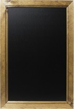 Chalkboards UK WC312 Wood Framed Blackboard, A2, Dark Oak, (62.4 W45 x H62 cm 