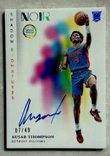 2023-24 Panini Noir - Shadow Signatures Ausar Thompson #STS-AST /49 (AU, RC)