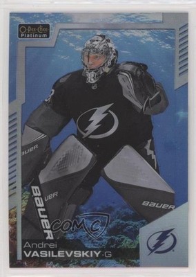 2020-21 O-Pee-Chee Platinum Aquamarine 100/499 Andrei Vasilevskiy #43 0i47