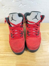 Nike Air Jordan 5 Retro Boys Size 5Y Red Athletic Shoes Sneakers 440888-600