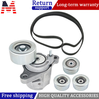 For Toyota Sienna Highlander ES350 RX350 3.5 Drive Belt Tensioner and Pulley Kit
