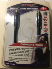 S-Video Cable Male To Male, Gold Plated 4 Pin SVHS 6ft FREE SHIPPing