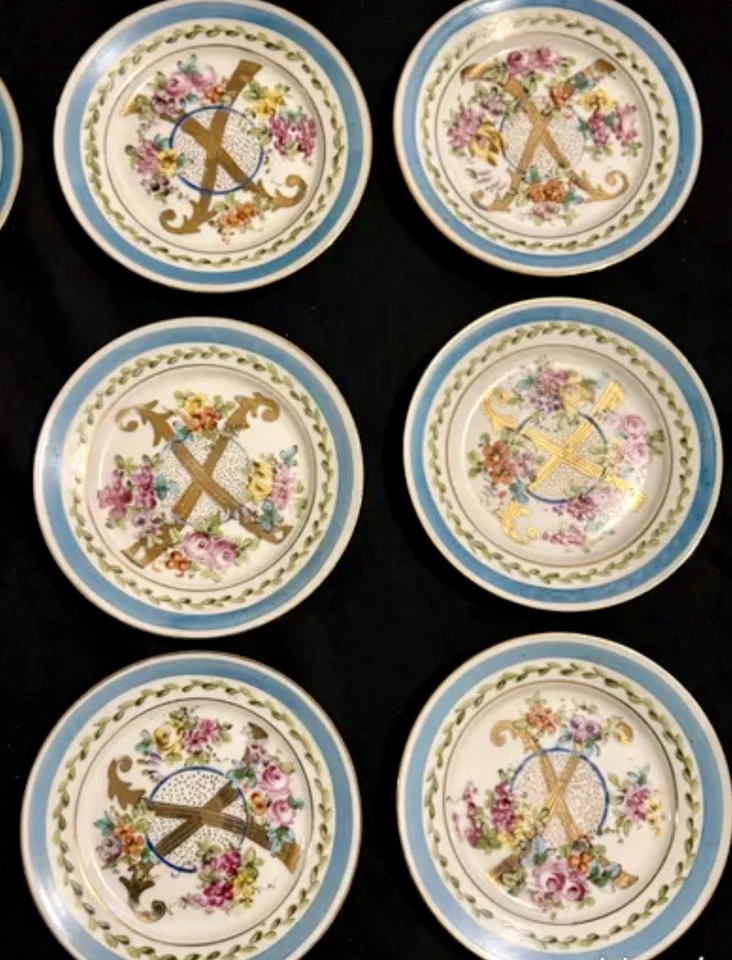 Lot de 10 assiettes à dessert Porcelaine de MEHUN Pillivuyt - Style Louis XVI 🏰 - Photo 2/4