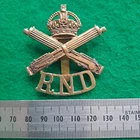 WW1 Royal Naval Division Machine Gun Section Battalion Cap Badge RND
