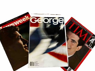 George Magazine October 1999 John Kennedy Jr Tribute Time Newsweek Lot JFK Jr