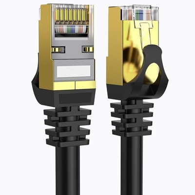 Cat 8 Ethernet Cable 50ft Shielded 40Gbps 2000Mhz SFTP RJ45 Outdoor/Indoor
