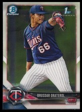 Brusdar Graterol 2018 Bowman Chrome Prospects 1st Bowman Card!!