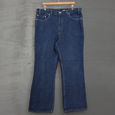 Vintage Levi's 517 Bootcut Jeans Dark Wash Blue Made in USA Denim 40 x 30