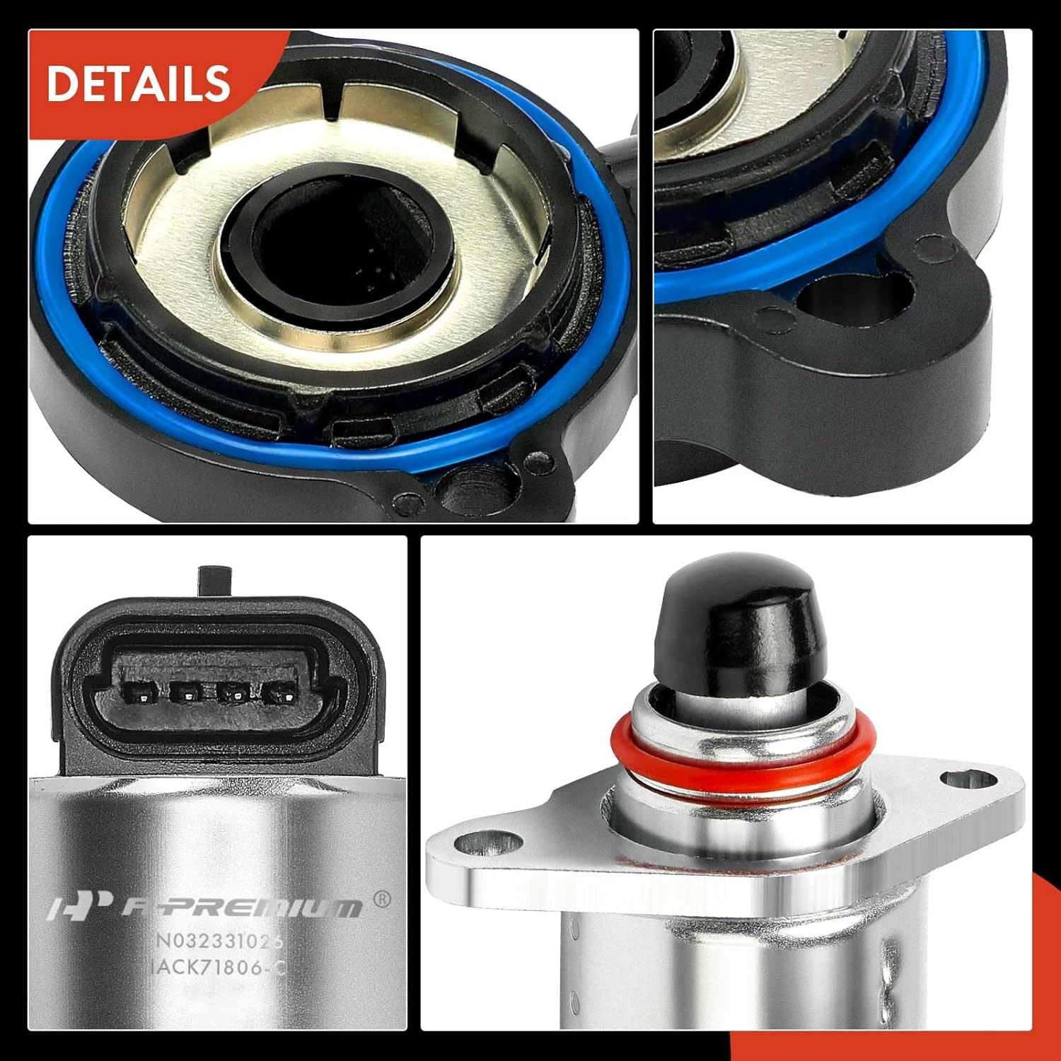 Idle Air Control Valve IAC + Throttle Position Sensor TPS Compatible with Chevy,