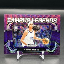 2024 Panini Prizm Draft Picks Angel Reese Campus Legends Purple Wave Prizm RC