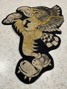 Herky U Of Iowa 1960s Felt Patch
