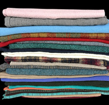 Lot Wool For Crafts 5.5 Pounds Vintage for Rug Hooking Sewing Nice Colors 