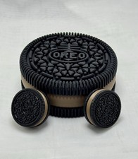 3D Printed Oreo Containers Stash Cookies -One Large, Two Small- CHOCOLATE Flavor