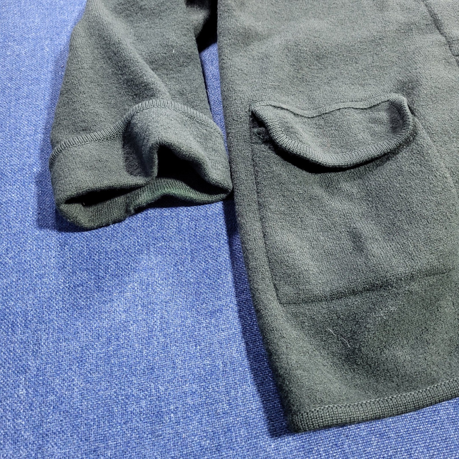 Talbots Petites Button Front Collared Jacket Dark… - image 3