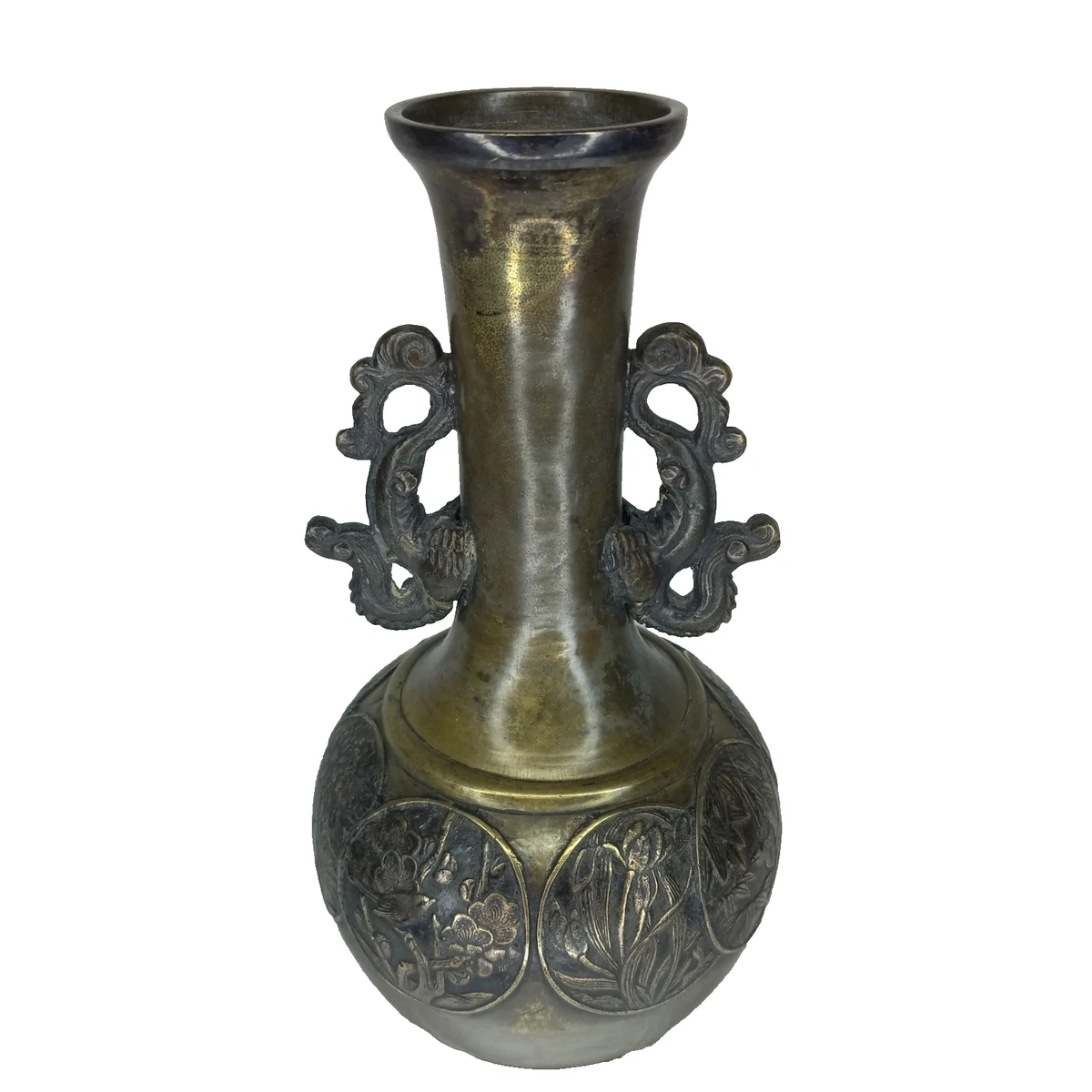 青铜日本花瓶1850-1899 | eBay