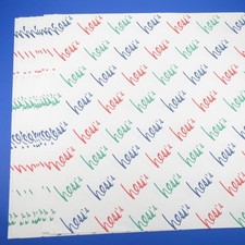 Vintage Hess's Department Store 15"x15" Unused Wrapping Paper Sheets Lot of 10