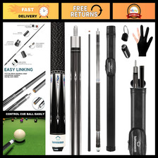 58" Professional Pool Cue Stick - Low Deflection, Nylon Grip, Billiard Cue Stick