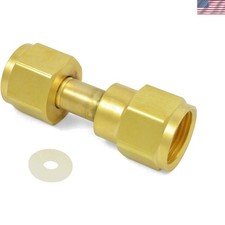 Lightweight Gold CGA-320 to CGA-580 Adapter - Seamless CO2 to Argon Integration