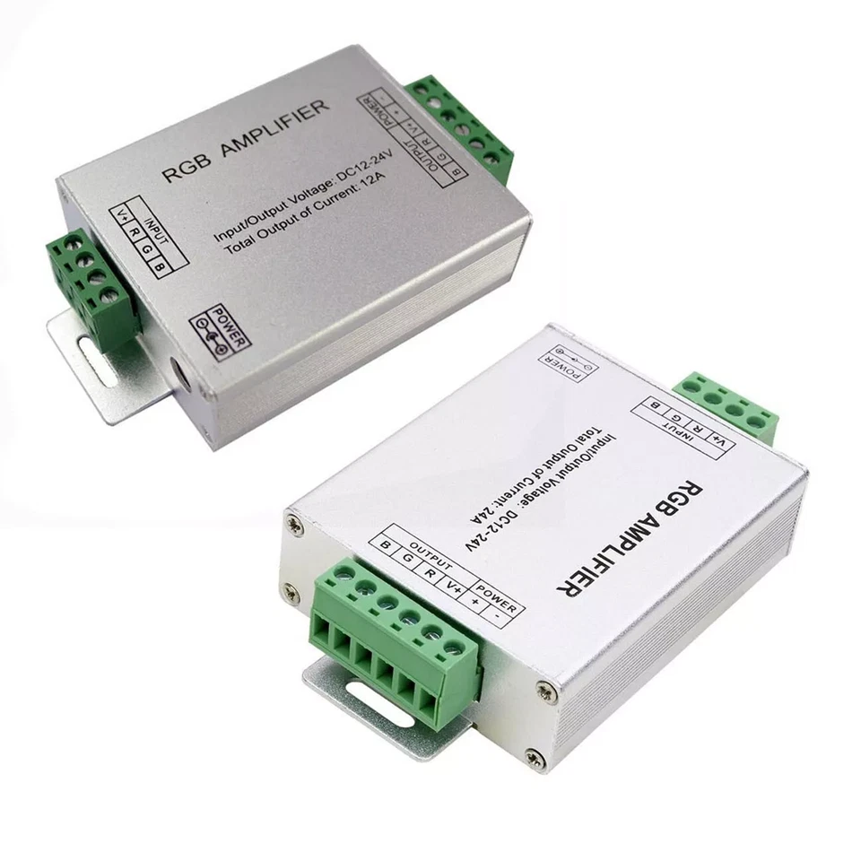 DC12V-24V 12A-24A RGB/RGBW/RGB LED Strip Amplifier For 3528 5050 WS2811 RGB LED - Image 4 of 4