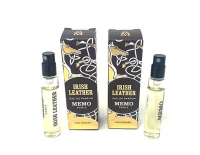 Memo Paris IRISH LEATHER X 2  EDP Travel Size Spray 0.17 fl oz / 5 ml Each