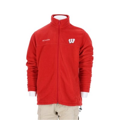 Columbia Columbia Herren Fleecejacke Wisconsin Badgers Größe L #QWE7117