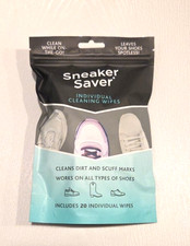 New Sneaker Saver Individual Cleaning Wipes 20ct Suitable for All Shoes