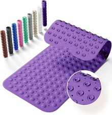 Non-Slip Bath Tub Mat,39x16 Inch Extra Large Shower Mat with Drain Holes Suction