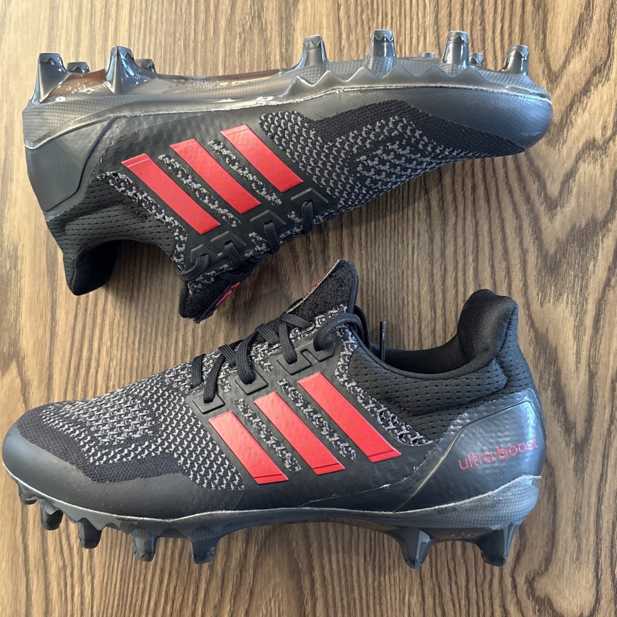 Mens Size 9 Adidas Ultra Boost Football Cleats Louisville Cardinals PE  FZ4001