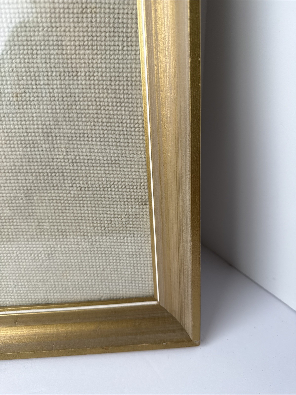 Vintage Floral Needlepoint Art Framed Bouquet Embroidery Flowers 18"x16"