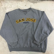 Gear for Sports San Jose State Spartans Gray Crewneck Sweatshirt Large Box VTG