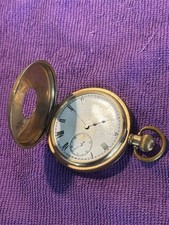 Antique Elgin Pocket Watch – Working – Open Face – Gold Plated