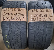 2 x 295 35 20 2953520 CONTINENTAL PART WORN WINTER TYRES