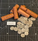 Washington Silver Quarters 1964, 90% Silver, Circulated Roll