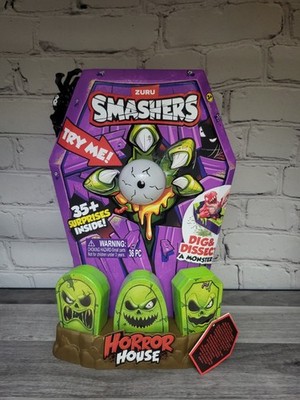 Zuru Smashers Zombie Rex Mega Horror House Playset Light & Sound New 35+ Pieces