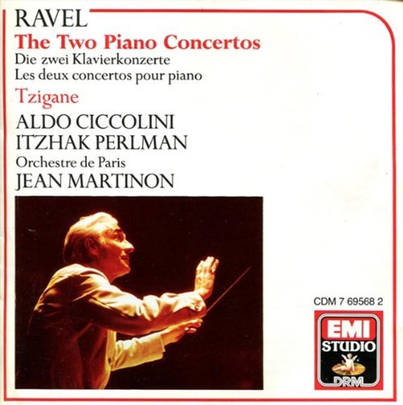 Ravel (Ciccolini Perlman Martinon) - Two Piano Concertos CD
