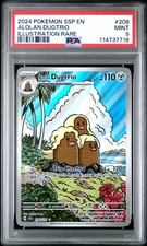 Alolan Dugtrio 208/191 Surging Sparks Pokémon Illustration Rare Holo 2024 PSA 9 on eBay
