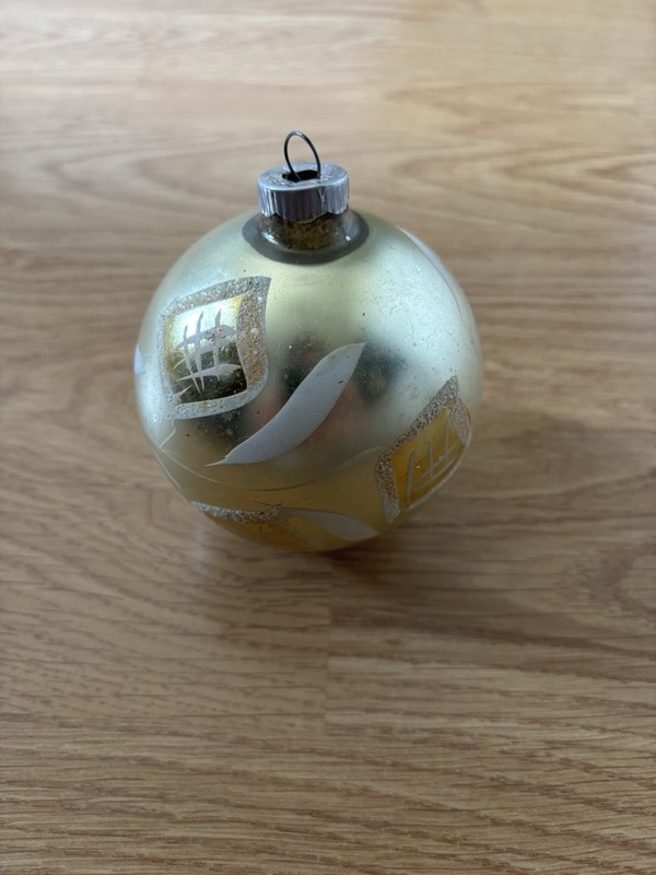 Vintage Gold Christmas Ornament Made In Germany