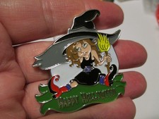 Witch Jack-o-Lantern Pumpkin Halloween Hat Geocoin Kids Holiday Geocaching Coin
