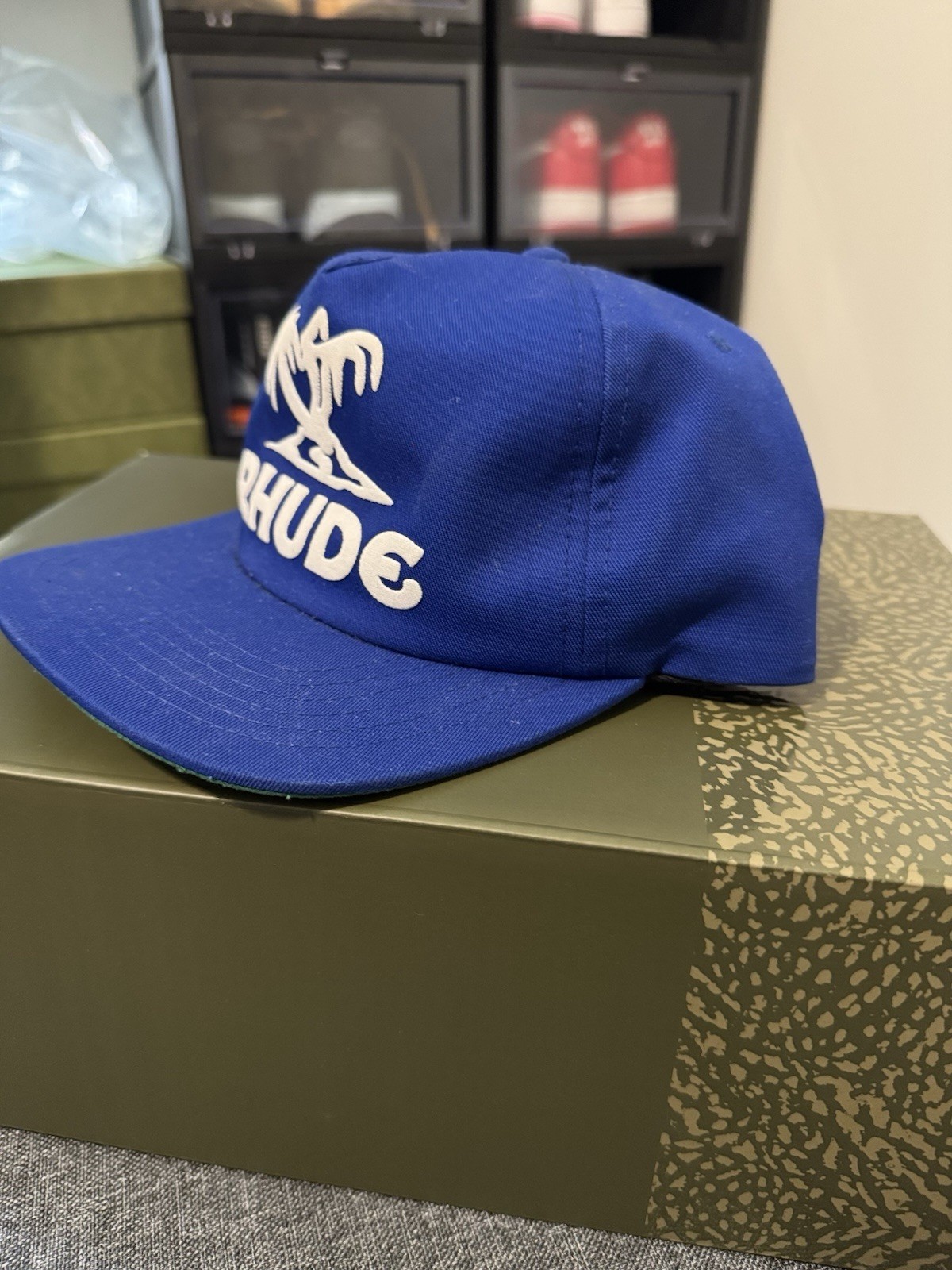 Rhude Blue Snapback Adjustable Baseball Cap Solid… - image 2