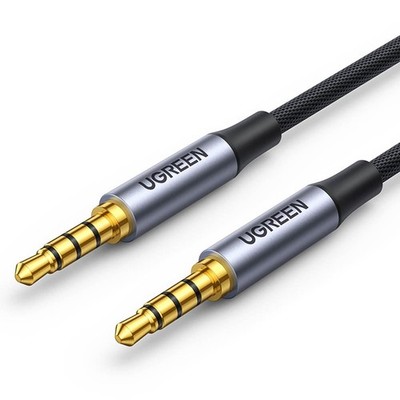 Kabel 3,5 mm Stecker - 3,5 mm Stecker 4-polig, Aluminiumgehäuse 2 m AV183 UGREEN