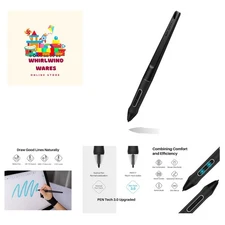 PW517 Pen Tech 3.0 Battery-Free Stylus Pen for Kamvas 13 Graphics Tablet Pen ...