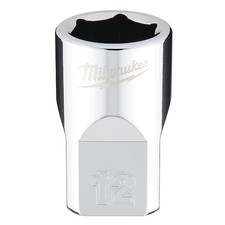 Milwaukee Tool 45-34-9082 3/8 In. Drive 12Mm Metric 6-Point Socket With Four