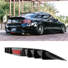 For Infiniti G35 G37 Sedan Rear Bumper Diffuser Splitter Wled Tail Light Glossy