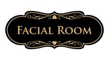 Large Facial Room Sign for Beauty Salon Spa Decor Easy to Install 1 Pack