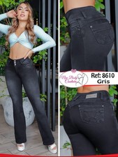 Flared Jeans Bon Bon Up Levanta cola colombianos butt lifter high waist 8610