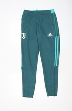 Adidas Pantaloni Sportivi Uomo Verde Slim Fit Joggers S Elasticizzati Vita Conici