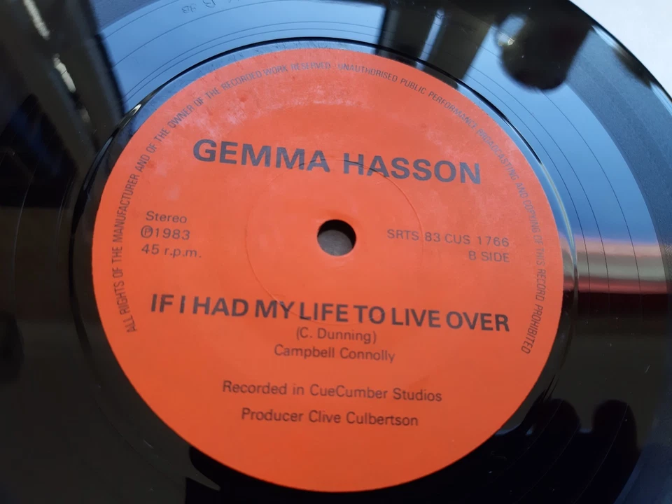 GEMMA HASSON - SCARCE 7" 45 - SOUTHERN DIXIE FLYER - 1983 - Image 3 of 4