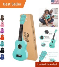 Elegant Light Blue 21-Inch Ukulele for Beginners - Perfect Gift for All Ages