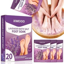 Foot Soak Salts with Epsom Salt for Soaking Lavender Pedicure kit Foot Bath- ...