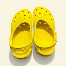 Crocs Classic Unisex Kids Yellow Clog Sandal US Size 5 Rubber Slip On Comfort